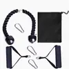 Corda de força para braço sete peças fitness corda de puxar bíceps treino para baixo corda de puxar tríceps banda de resistência masculina e feminina