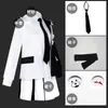 Novo Danganronpa Reduz Urso Preto e Branco Cosplay Antropomórfico Anime Fantasia Meias Grátis Gravata Emblema Pronto em Estoque