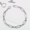 Aço inoxidável linha retangular costura em O costuraFancy artesanal pulseira de corrente acessórios criativos de aço titânio masculinos e femininos