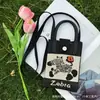 Nueva Bolsa Cruzada de Teléfono Móvil de Dibujos Animados, Diseño de Moda, Bolsa de Teléfono Móvil Tejida, Versátil, Bolso de Hombro, Sensación de Alta Gama