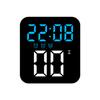 Temporizador Creativo Reloj Digital LED Simple Silencioso Dormitorio Escritorio Reloj Despertador Perezoso Reloj de Salto de Segundo Gh9017