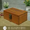 Caixa de madeira zakka vintage desgastada com cadeado, caixa de armazenamento para itens diversos de mesa, caixa de armazenamento de coleção de souvenirs em madeira maciça com cadeado