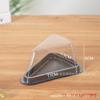 Caja gruesa triangular multicapa para pastel de 6 pulgadas 8 pulgadas, caja de embalaje para porciones de mousse, caja de embalaje desechable para porciones occidentales