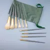 10 Pinceles de Maquillaje Blue Bridge Set Pelo Suave Cangzhou Alto Valor de Color Pelo Suave Pincel para Sombra de Ojos Herramientas de Belleza Fábrica al por mayor