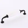 Lujo Ligero Aleación de Aluminio Mármol Cerámica Mango Gabinete Armario Tirador Ferretería para Muebles Accesorios Ferretería para Muebles de un Solo Agujero