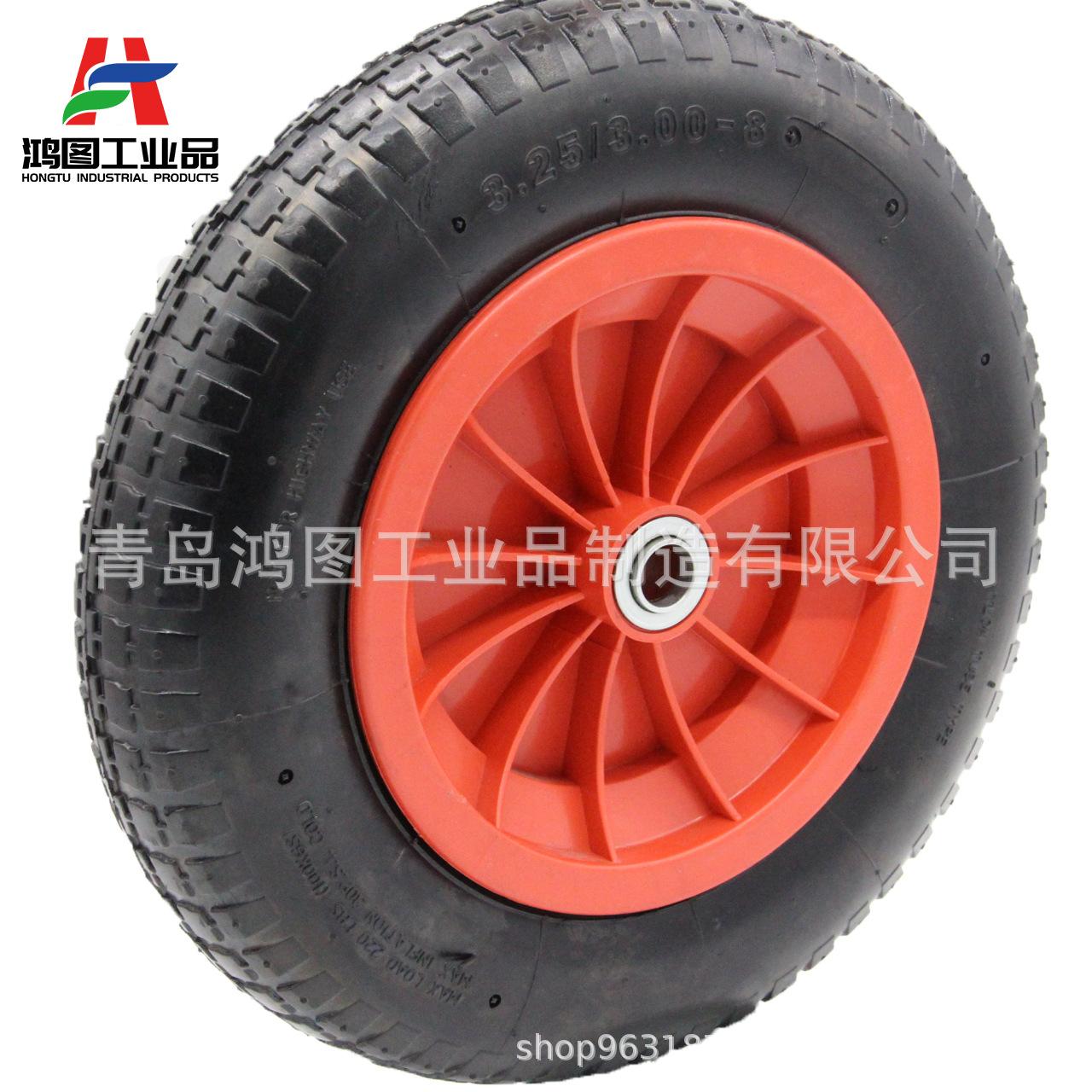 14寸3.25-8平花橡胶充气轮 (7)