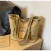 Bolsa de Lona Transfronteiriça Feminina Grande Capacidade 2025 Novo Outono e Inverno Versátil Casual Bolsa de Ombro Estudante Universitário Commuter Bolsa Tote