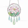 Apanhador de Sonhos DIY Transfronteiriço Pintado à Mão em Acrílico Ornamento Pendurado Educacional Infantil para Colorir Janela Pegador de Sol Pingente Decorativo