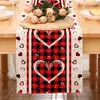 Amazon Novo Caminho de Mesa Dia dos Namorados Linho Toalha de Mesa Estampada Decoração de Casa Sofá Festa Decoração de Atmosfera Festiva