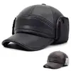 Sombrero Lei Feng Cálido para Hombres de Mediana Edad y Mayores, Protección para los Oídos de Invierno para Personas Mayores, Gorra de Béisbol con Visera para Hombre, Sombrero de Invierno para Abuelo, Transfronterizo