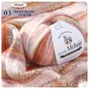 Fio de Lã Spray de Mohair Tingido em Seções Gradientes Lã de Espessura Média Exportação Transfronteiriça Especial Suéter Cachecol Xale Fio de Crochê