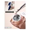 Cola de Puxar Fio Platina de Alto Brilho Cola de Puxar Fio Dourado de Alta Densidade Sem Limpeza Óleo Esmalte para Unhas Cola de Puxar Fio Metálico Elástico