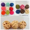 Amazon pelota para mascotas juguete para morder de loro pie de conejo bola de hierba hámster cobaya morder bola de sauce bola de hierba bola de ratán