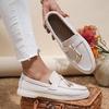Novo single 2023 35-45 Europeu e Americano Comércio Exterior slip-on mocassins de alta qualidade femininos estilo Chanel slip-on borracha