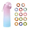 Vaso de agua con aroma, 0 azúcar, 0 calorías, 650 ml, vaso con 14 anillos de frutas saborizados, hecho de material Tritan, en stock