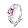 Fabricantes fuente venta al por mayor moissanita anillo vivo para hombre dominante anillo abierto ajustable para hombre anillo de boda suministro transfronterizo