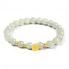 Pulsera de Flor de Loto y Vaina de Loto de Oro Puro 999 con Motivos de Bambú, Flores de Campana de Loto y Jade Hetian para Mujer