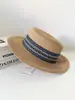 Sombreros Bordados Estilo Étnico Fumeng para Hombres y Mujeres, Sombrero de Paja con Ala Hueca, Sombrero de Copa Plana, Sombrero Versátil con Visera Estilo Británico