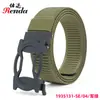 Cinturón de Lona con Hebilla Automática para Hombre Cinturón Tejido de Nylon Casual para Exteriores Cinturón de Negocios para Jóvenes Cinturón Versátil