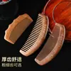 Peine de Sándalo Dorado para Uso en Casa, Peine Tallado de Mango Largo, Peine de Dientes Finos para Cabello Largo, Regalo Unisex, Peine de Sándalo al por Mayor