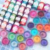 Polvo Aurora Color Mágico DIY Polvo Perla Color Mágico Polvo Polarizado No Se Hunde Fondo Hecho a Mano Brillo Cristal Lodo Cristal Pegamento Cristal