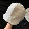 Boina Octagonal con Lazo Rayado para Mujer, Estilo Delgado Primavera/Verano, Uso Diario Artístico, Boina de Painter con Forma de Nube de Gama Alta
