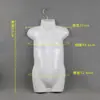 5 Manequins de Meio Corpo com Painéis de Peito, Pijamas para Manequim, Maiôs, Manequins Infantis Masculinos e Femininos, Adereços de Exibição, Cabides para Lingerie