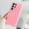 Funda de Gel 2 en 1 para Teléfono para Samsung S24ULTRA Color Sólido S23FE Simple S24 Agujero Grande S23