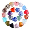 Item popular transfronteiriço: Acessórios de Pulseira de Pedra Bruta Coração de Cristal em Forma de Rosto de 2cm, Pingente de Colar DIY de Pedra Natural Gema