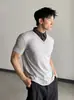 Camisa Polo de Manga Corta con Cuello Camisero para Hombre Marca de Moda Verano Camiseta Estilo Coreano Holgada Moda 2026 Nueva Versátil Camiseta Top