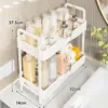 Estante para lavabo de baño, estante organizador de cosméticos para encimera, organizador doméstico para baño para artículos de tocador