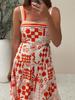 En stock 25 Verano Europa y América Transfronterizo Nuevo Temperamento Vestido con Tirantes de Contraste Estampado para Mujer -68523