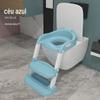 Escada para Vaso Sanitário Infantil para Meninos e Meninas Escada de Bebê Suporte Dobrável Almofada Anel de Vaso Sanitário para Crianças e Bebês