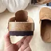 Novos sapatos Birkenstock femininos para primavera e verão, mocassins leves de calçar, bico fechado, respiráveis, com sola grossa, chinelos unissex