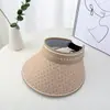 Sombrero de Sol de Goma Negro Mate con Protección UV para Mujer, Protección UV de Verano, Ala Ancha, Hace que la Cara Parezca Más Pequeña, Nuevo Estilo 2026 Sombrero de Sol Abierto