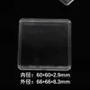 Caixa de Armazenamento Quadrada de Acrílico Transparente Sem Arranhões Caixa de Proteção para Coleção de Moedas de Ouro Moedas de Prata Selos 20/30/40mm