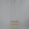 Bolso Cruzado de Paja Hilo de Algodón Tejido Bolsa para Teléfono Móvil Monedas Llavero Bolsa Calada Hilo de Algodón Tejido Bolso Casual Lindo para Mujer