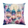 Temu nueva funda de almohada luna dorada transfronteriza decoración retro de vacaciones funda de almohada para sofá cojín de dormitorio al por mayor