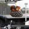 Regalo Navideño Personalizado Creativo para Perro 2024 Colgante Decoración para Espejo Retrovisor de Coche Acrílico Colgante Plano