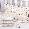 Funda de Almohada Infantil al por Mayor Fabricante Algodón Puro Clase a Dibujos Animados Absorbente de Sudor Transpirable Funda de Almohada para Bebé Más Vendida para Uso en el Hogar