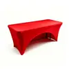 Funda de Mesa Rectangular Elástica sin Espalda para Mesa de Banquete Boda Compromiso Amazon Color Sólido Antideslizante Comercio Exterior Conferencia