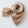 100% Caxemira 2026 Outono/Inverno Novidades Unissex Tricô Trançado Color Block Cachecol Longo de Tricô Fashionável Aquecedor de Pescoço