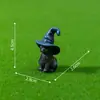 Novidade Transfronteiriça Halloween Figuras de Gêmeos Gatos Preto e Branco Miniaturas Fofas Paisagem em Micro Escala Acessórios para Decoração DIY Enfeites de Mesa