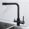 Grifo Purificador de Agua Caliente y Fría para Cocina Transfronterizo, Tres-en-Uno, Para Beber Directamente, Grifo de Fregadero Giratorio, Fábrica Mayorista