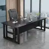 Mesa de gerente simples para uma pessoa, mesa de computador, mesa de supervisor moderna minimalista, conjunto de mesa de escritório