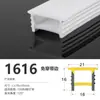 Lâmpada de Silicone Flexível LED com Cobertura Embutida Sem Borda Desgastada Calha de Lâmpada Macia Máscara Separada Luz Regulável