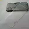 Adecuado para Iphone18Promax Pantalla de Malla Integrada a Prueba de Polvo Serigrafía Película Templada Escarchada Antirayaduras Alta Definición Anti-Peep Película para Teléfono Móvil Apple