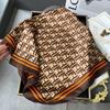 Pañuelo cuadrado de 70 cm moda estilo extranjero pañuelo de seda venta al por mayor en vivo seda de imitación pañuelo cuadrado comodín pañuelo delgado Primavera y Otoño Nuevo