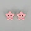 Botones de Estrella de Cinco Puntas de Resina Colorida con Dos Agujeros, Botones para Ropa de Punto Infantil, Botones Decorativos de Estrella para Mangas de Cárdigan