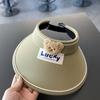Sombrero de Bebé Verano Sombrero de Copa Vacío para Niños Sombrero para el Sol de Ala Ancha para Niños y Niñas Viaje Protección Solar UV